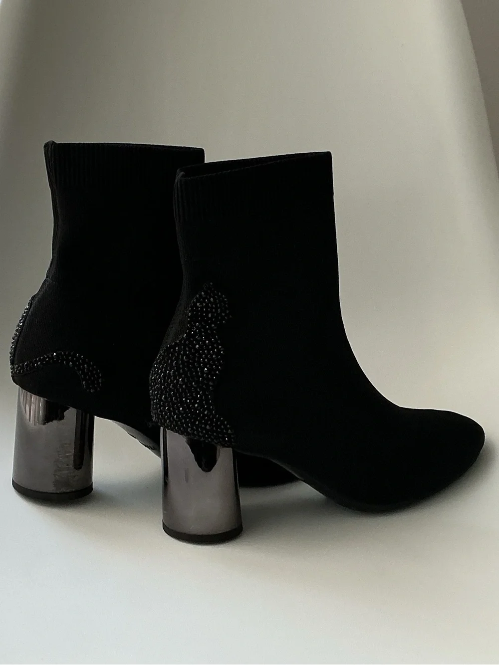 Staccato Women's Black Stretch Sock Booties